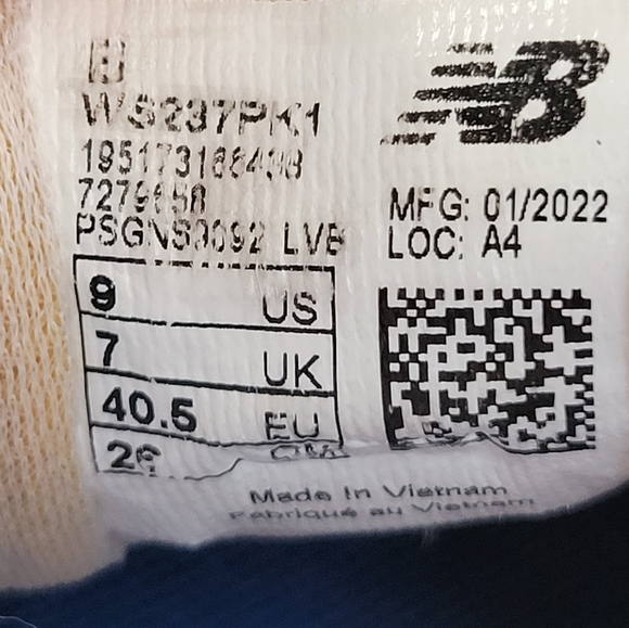 New Balance 237 Sneakers Women's Size 9 Streetwear Activewear Comfort Sporty - Picture 4 of 12